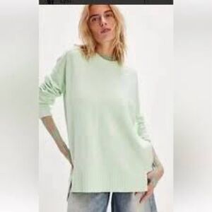 Free People Women’s Phoebe Pullover Sweater Light Green Size Small